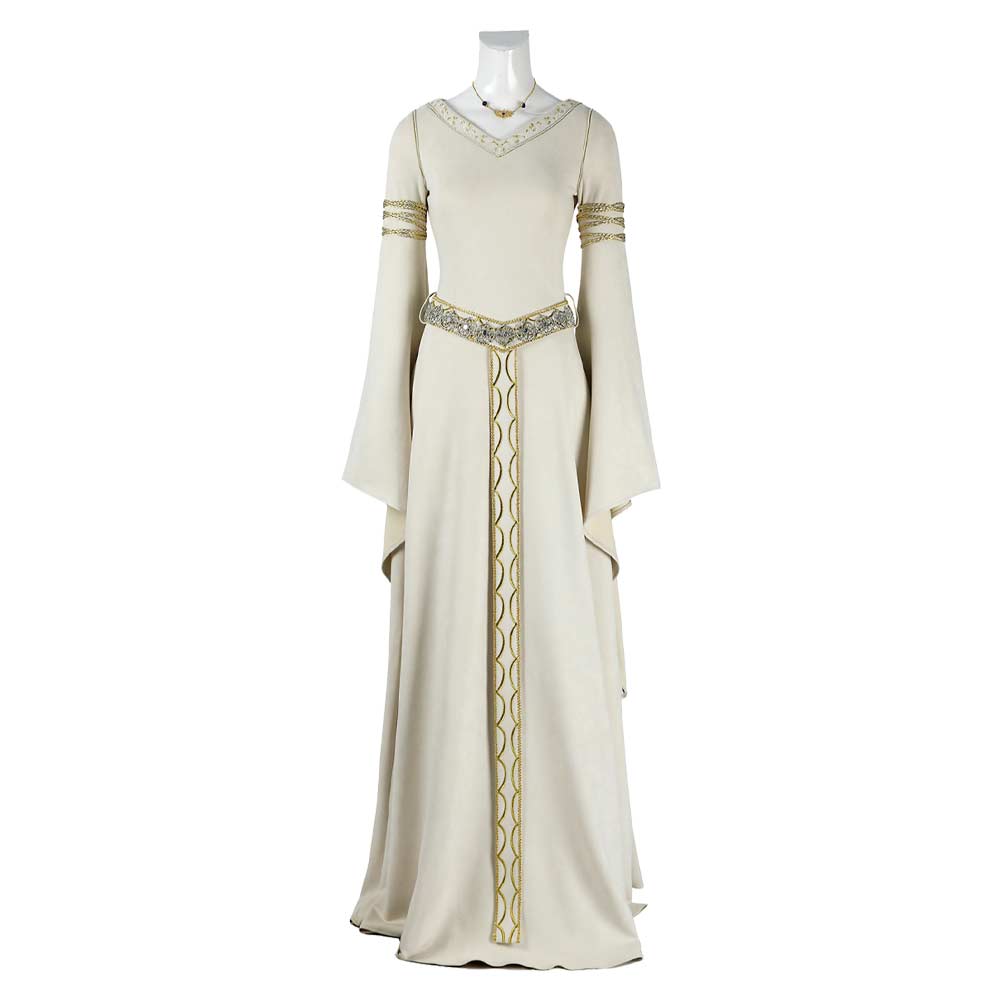 The Lord of the Rings Eowyn White Medieval Dress Halloween Carnival Party Cosplay Costume