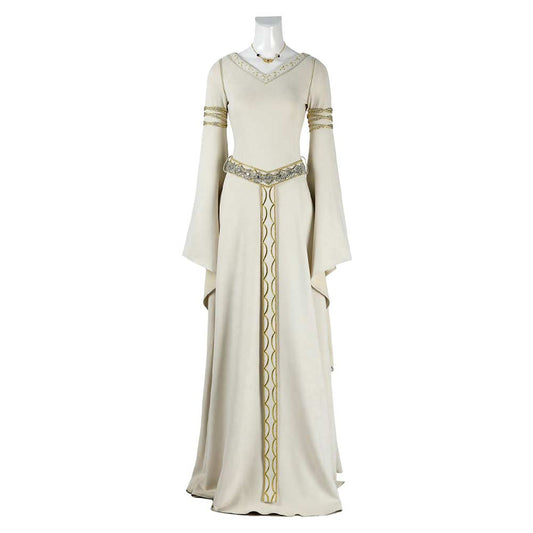 The Lord of the Rings Eowyn White Medieval Dress Halloween Carnival Party Cosplay Costume
