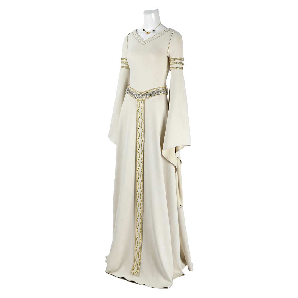 The Lord of the Rings Eowyn White Medieval Dress Halloween Carnival Party Cosplay Costume