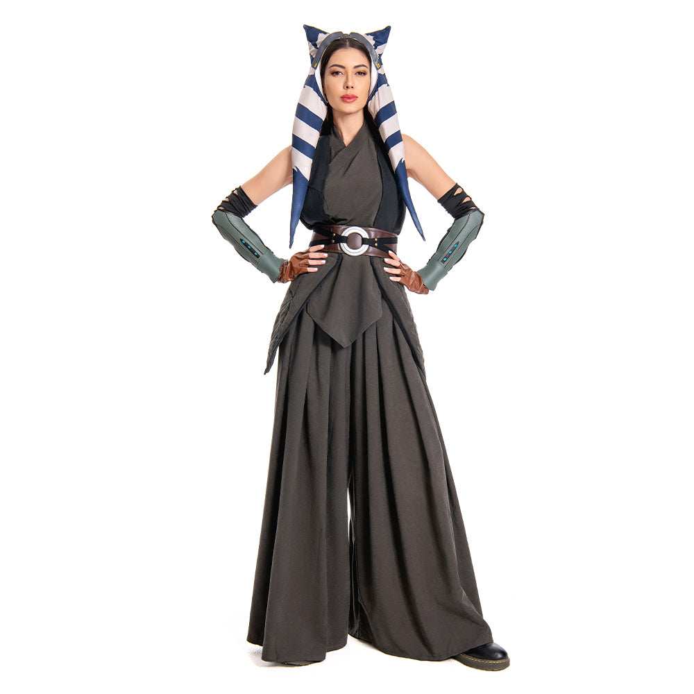 The Mandalorian Ahsoka Tano Outfits Ahsoka Full Set Cosplay Costume Halloween Carnival Suit