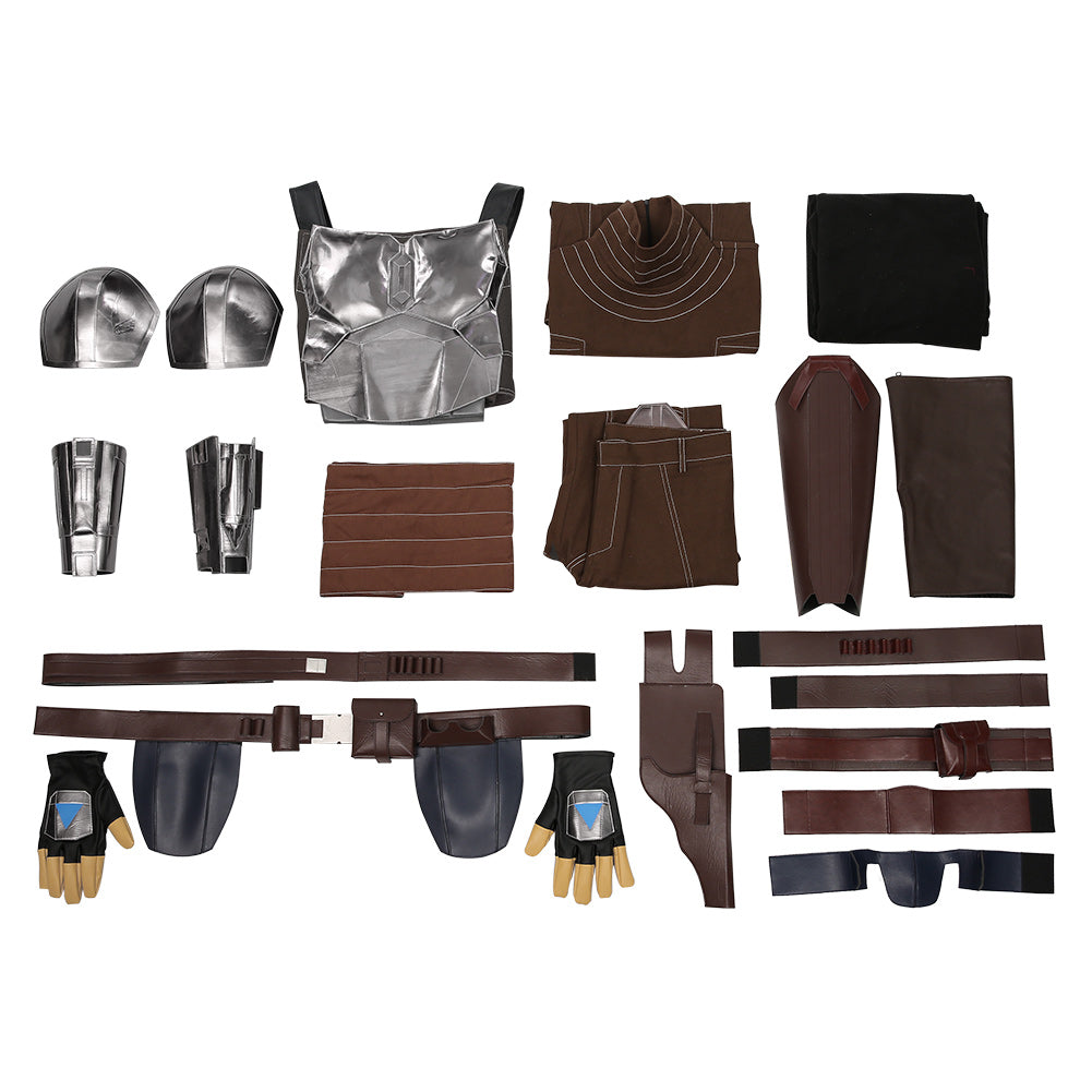 The Mandalorian Season 2 Din Djarin Dress Outfits Cosplay Costume Halloween Carnival Suit