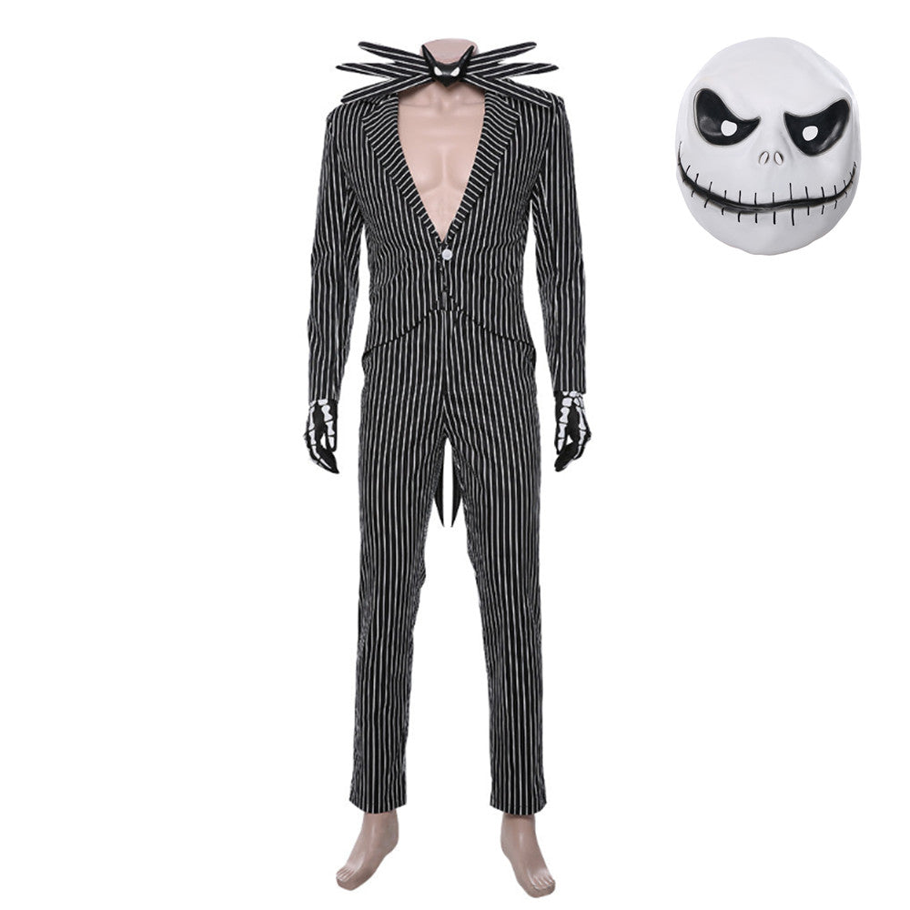 The Nightmare Before Christmas Jack Skellington Halloween Outfit Cosplay Costume