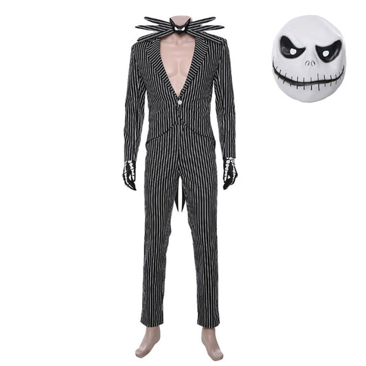 The Nightmare Before Christmas Jack Skellington Halloween Outfit Cosplay Costume