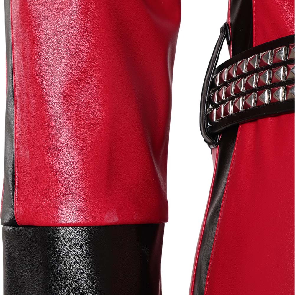The Runways Jone Jett Women Red Leather Jumpsuit Halloween Carnival Party Cosplay Costume