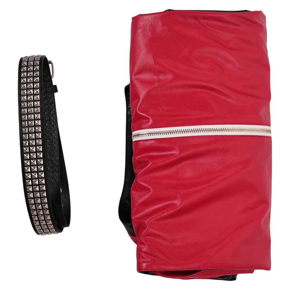 The Runways Jone Jett Women Red Leather Jumpsuit Halloween Carnival Party Cosplay Costume