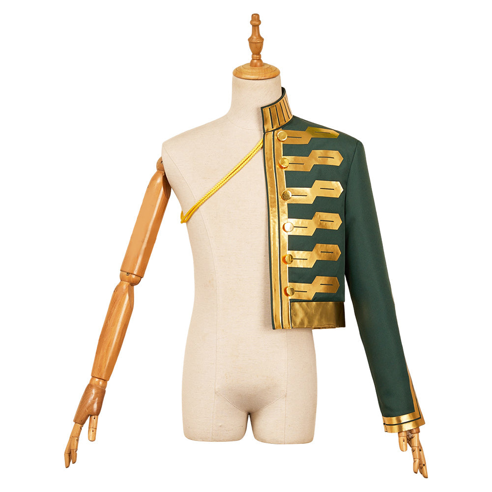 Wicked: For Good Fiyero One Shoulder Golden Trim Shawl Halloween Carnival Party Cosplay Costume