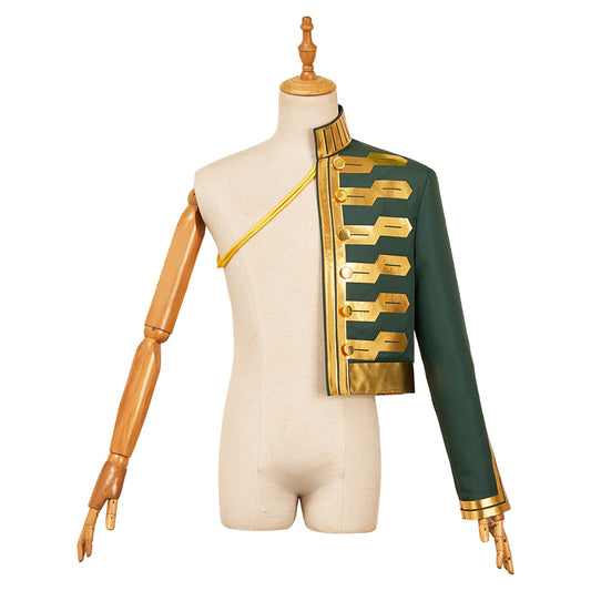 Wicked: For Good Fiyero One Shoulder Golden Trim Shawl Halloween Carnival Party Cosplay Costume