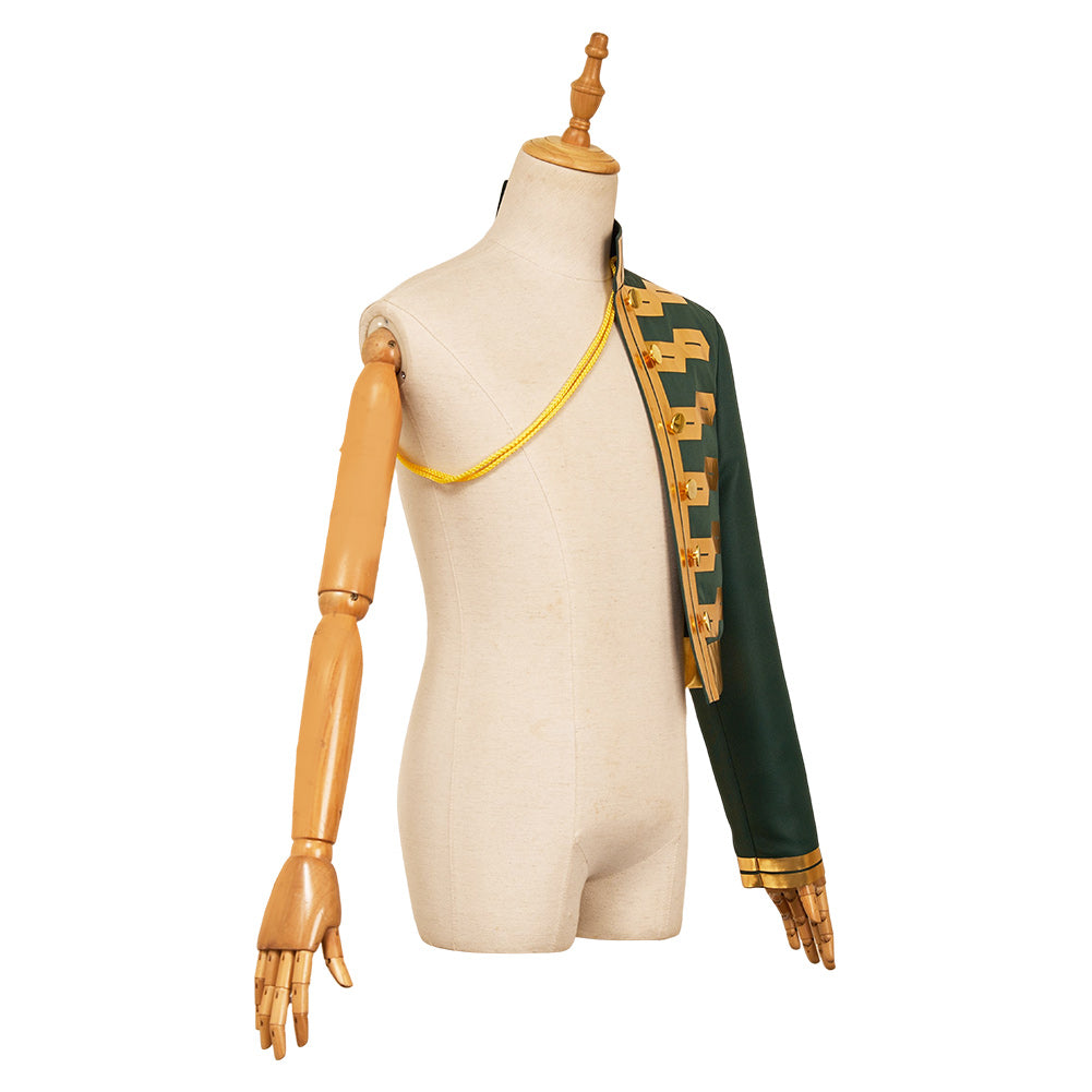 Wicked: For Good Fiyero One Shoulder Golden Trim Shawl Halloween Carnival Party Cosplay Costume