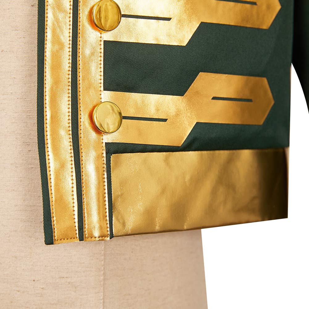 Wicked: For Good Fiyero One Shoulder Golden Trim Shawl Halloween Carnival Party Cosplay Costume