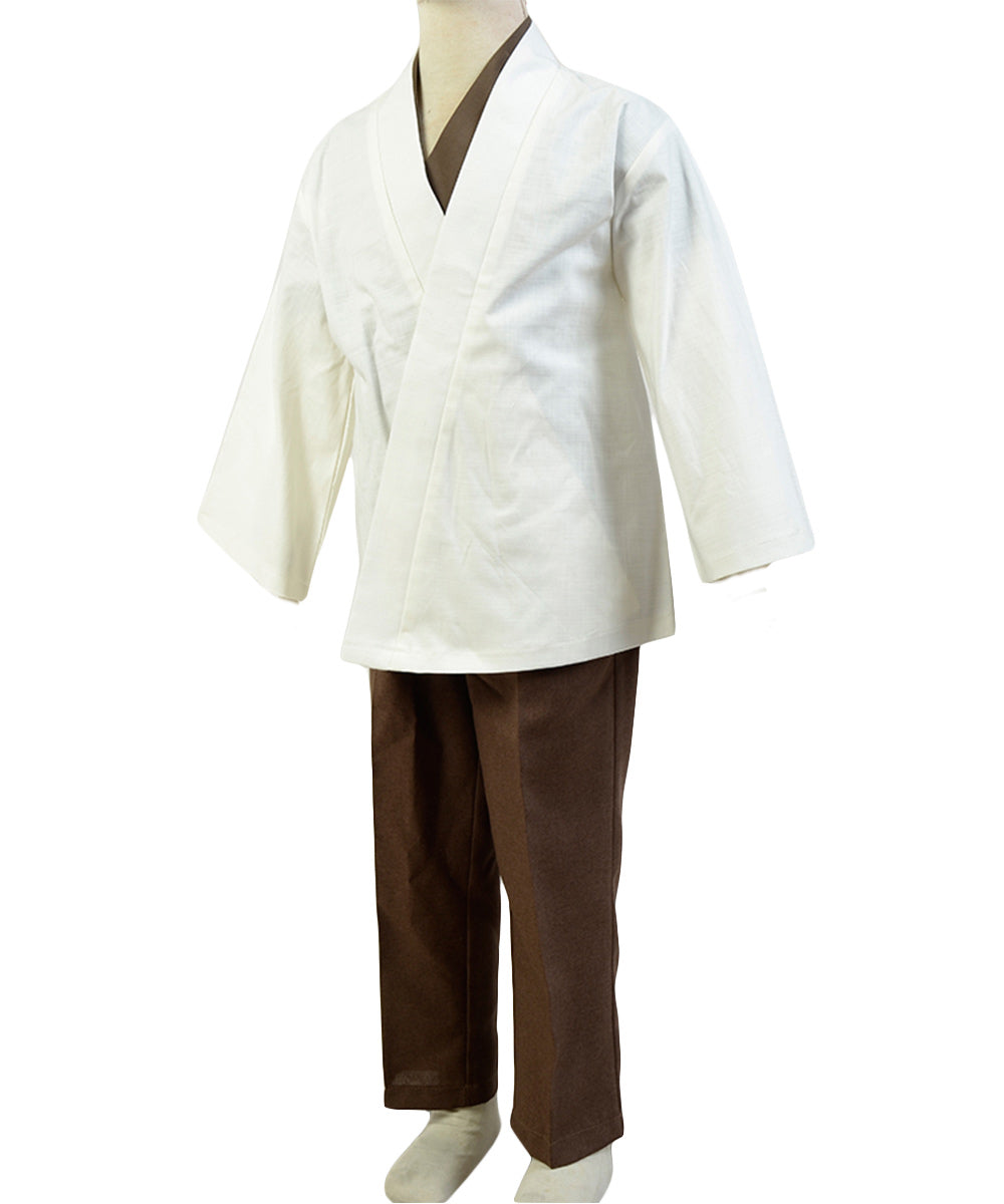 Obi-Wan Kenobi Kids Cosplay Costume Halloween Suit Child Version