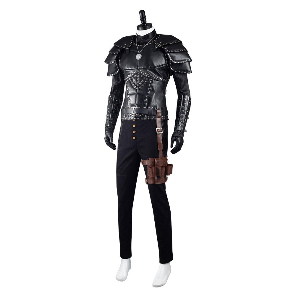 The Witcher Geralt of Rivia Outfit Cosplay Costume Halloween Carnival Suit