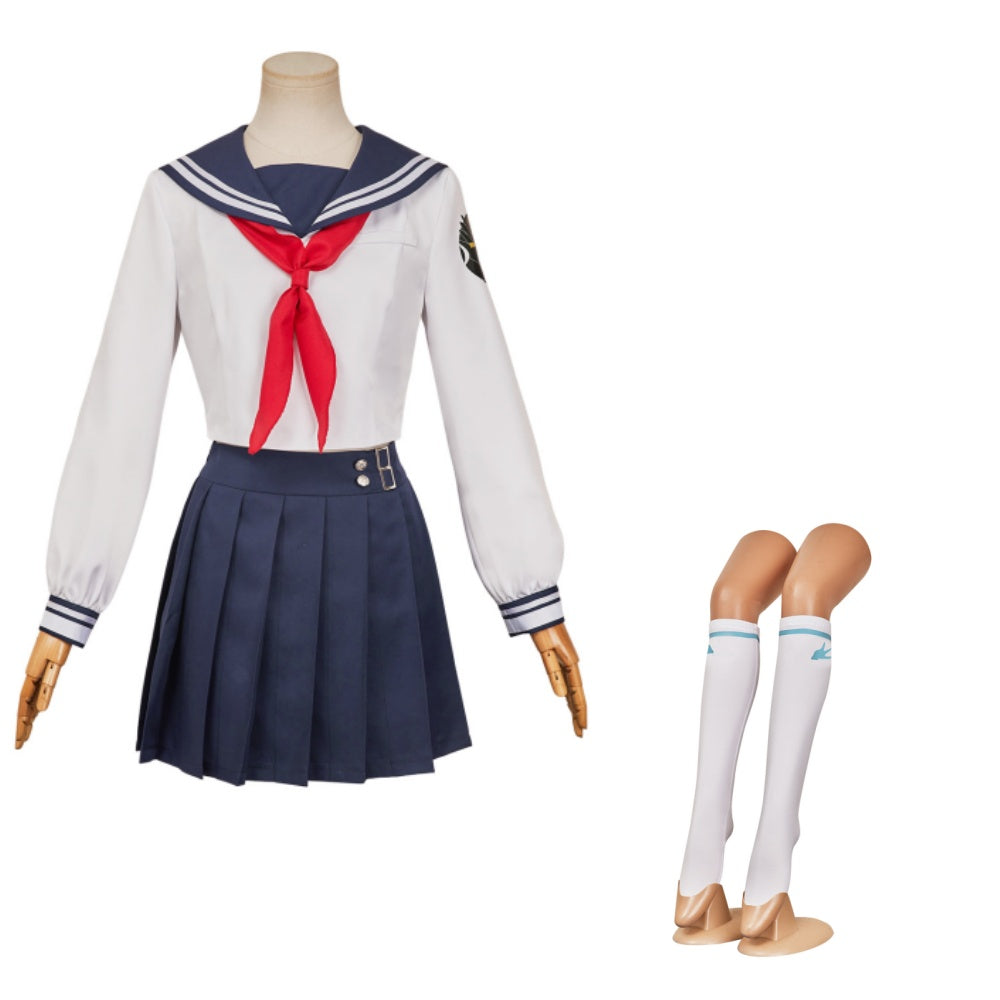 Final Fantasy VII Tifa Seventh High School Uniform JK Outfits Halloween Carnival Party Cosplay Costume