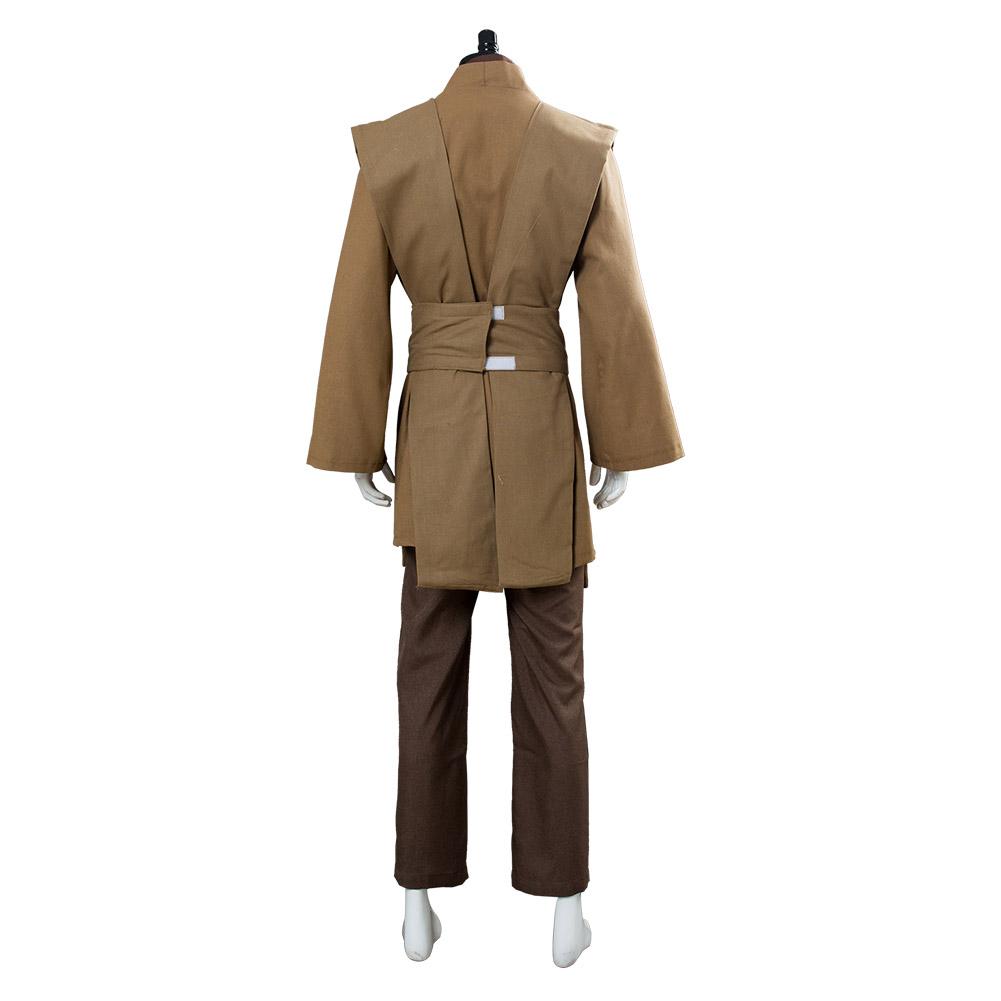 Kenobi Jedi TUNIC Outfits Brown Version No Cloak Halloween Carnival Suit Cosplay Costume