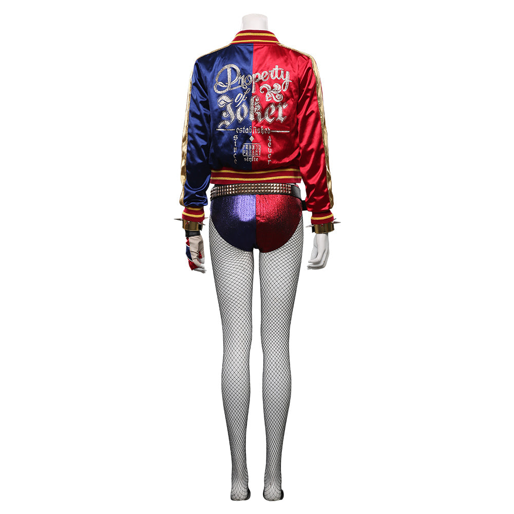 Harleen Quinzel Cosplay Costume Outfits Halloween Carnival Suit