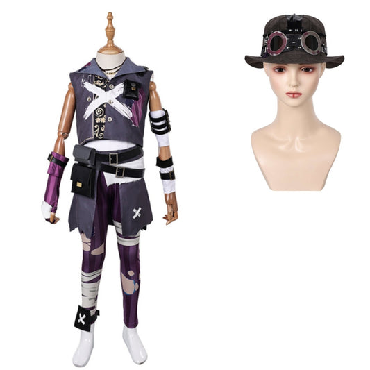 Arcane: League of Legends Isha Kids Children Graffiti Outfits Halloween Carnival Cosplay Costume