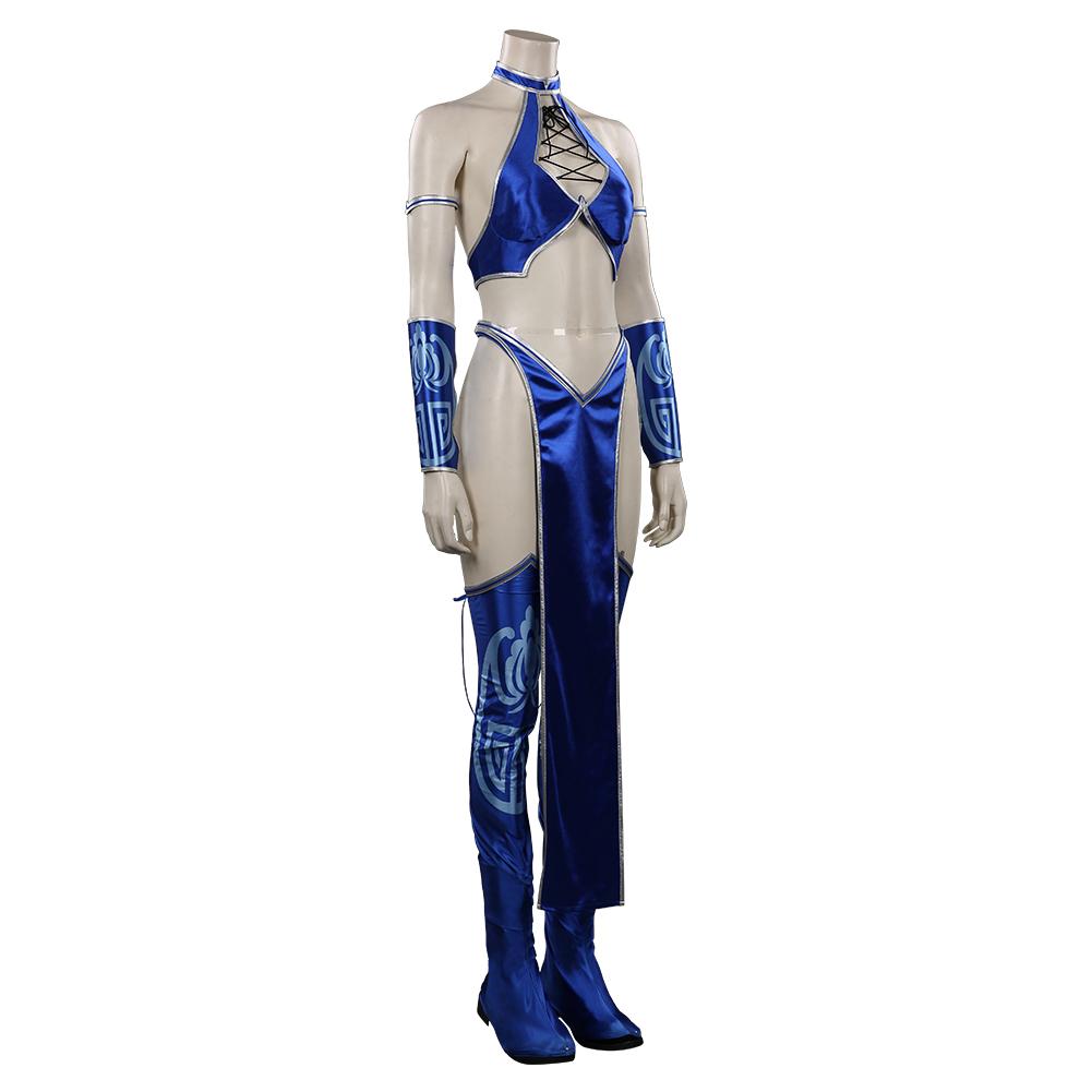 Mortal Kombat 9 Kitana Outfits Halloween Carnival Suit Cosplay Costume