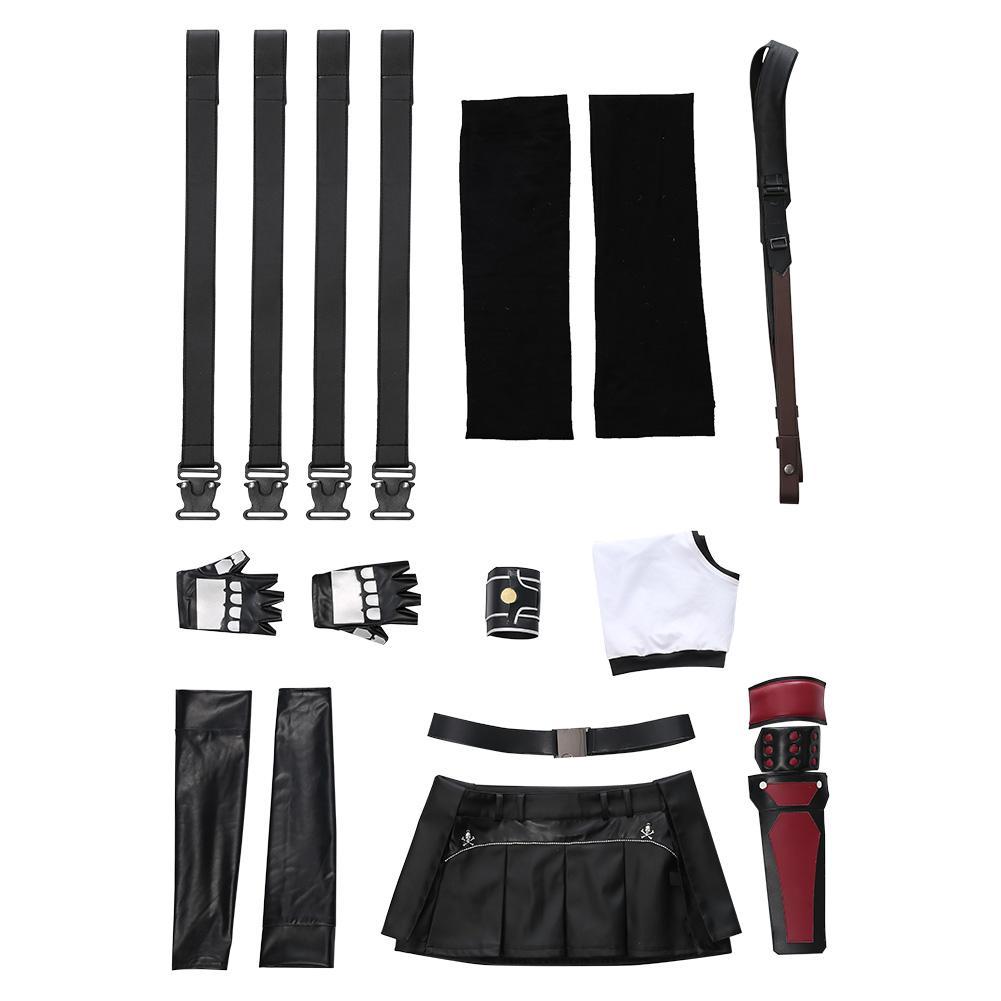 Final Fantasy VII Remake Tifa Lockhart Cosplay Costume Outfits Halloween Carnival Suit