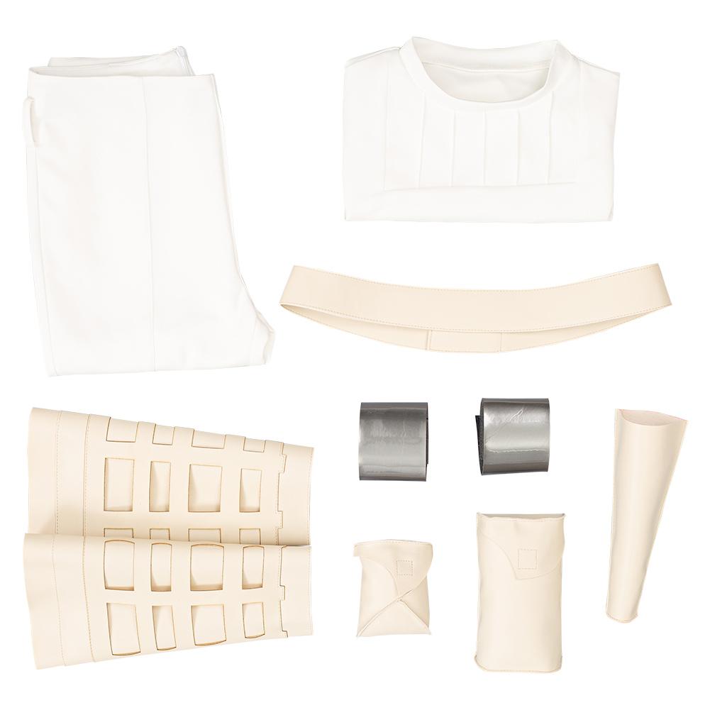 Padme Amidala White Outfits Cosplay Costume Halloween Carnival Suit
