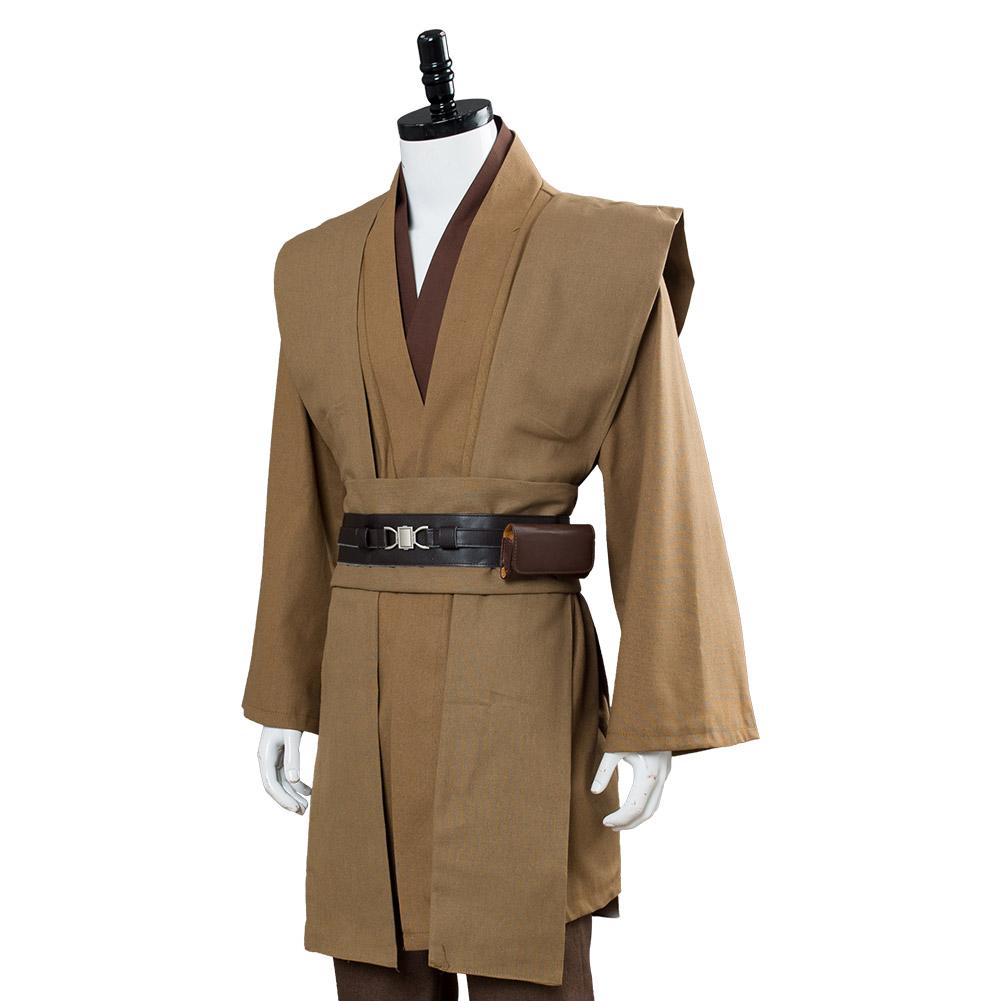 Kenobi Jedi TUNIC Outfits Brown Version No Cloak Halloween Carnival Suit Cosplay Costume