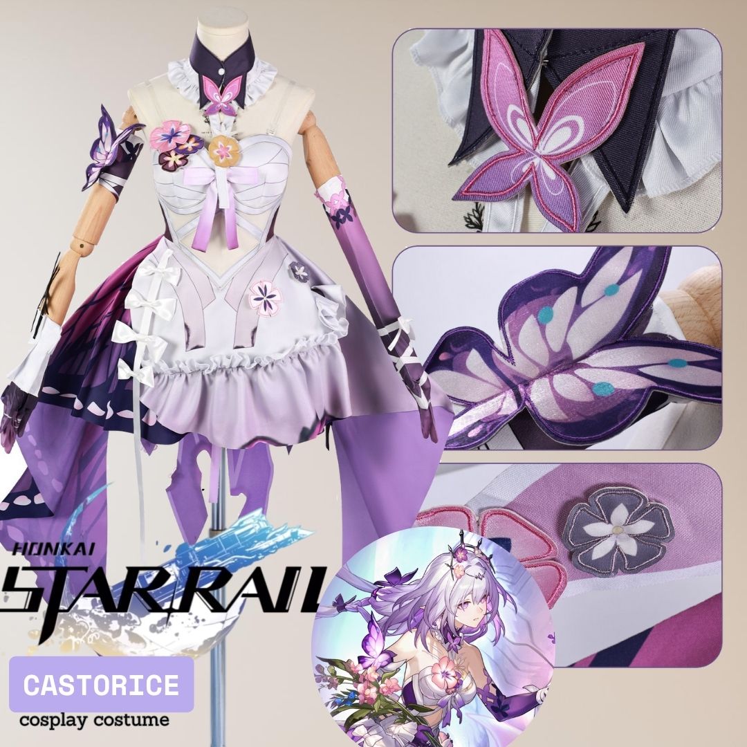 Honkai:Star Rail Castorice Fullset Outfits Halloween Carnival Party Cosplay Costume