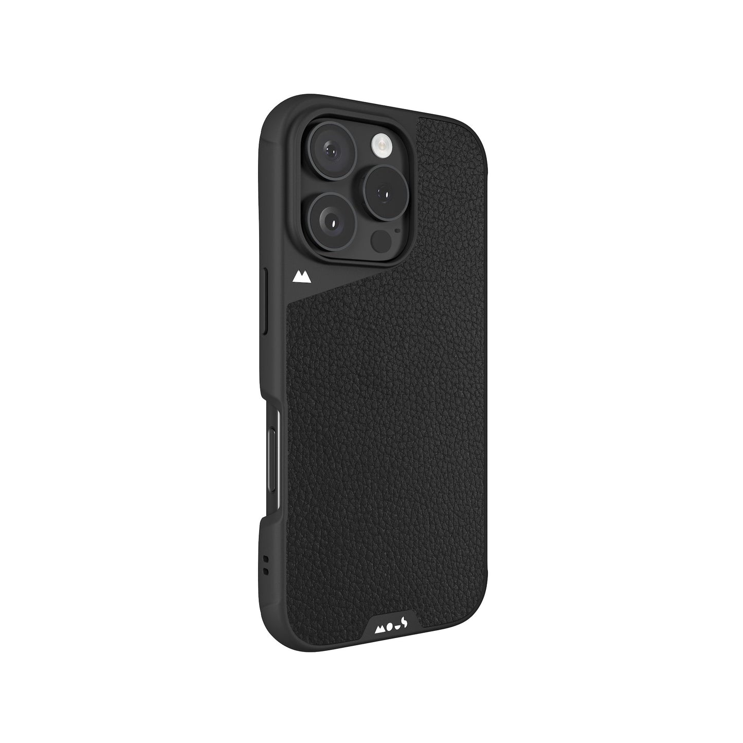 Black Leather Protective Phone Case - Limitless