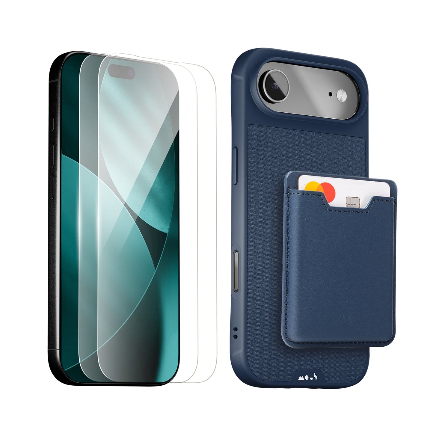 Marine Protective Case, Screen Protector and Card Wallet - iPhone Starter Kit