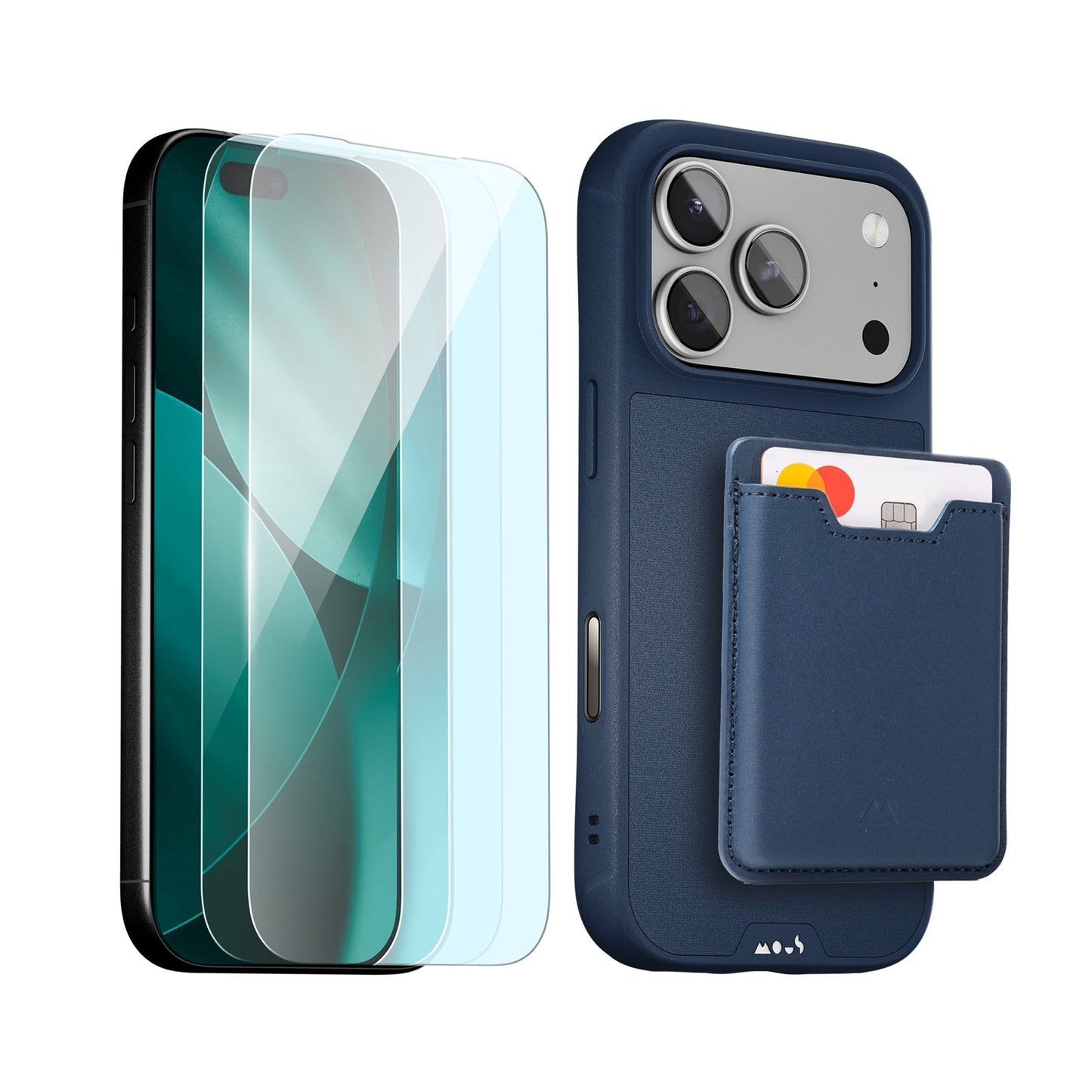 Marine Protective Case, Screen Protector and Card Wallet - iPhone Starter Kit