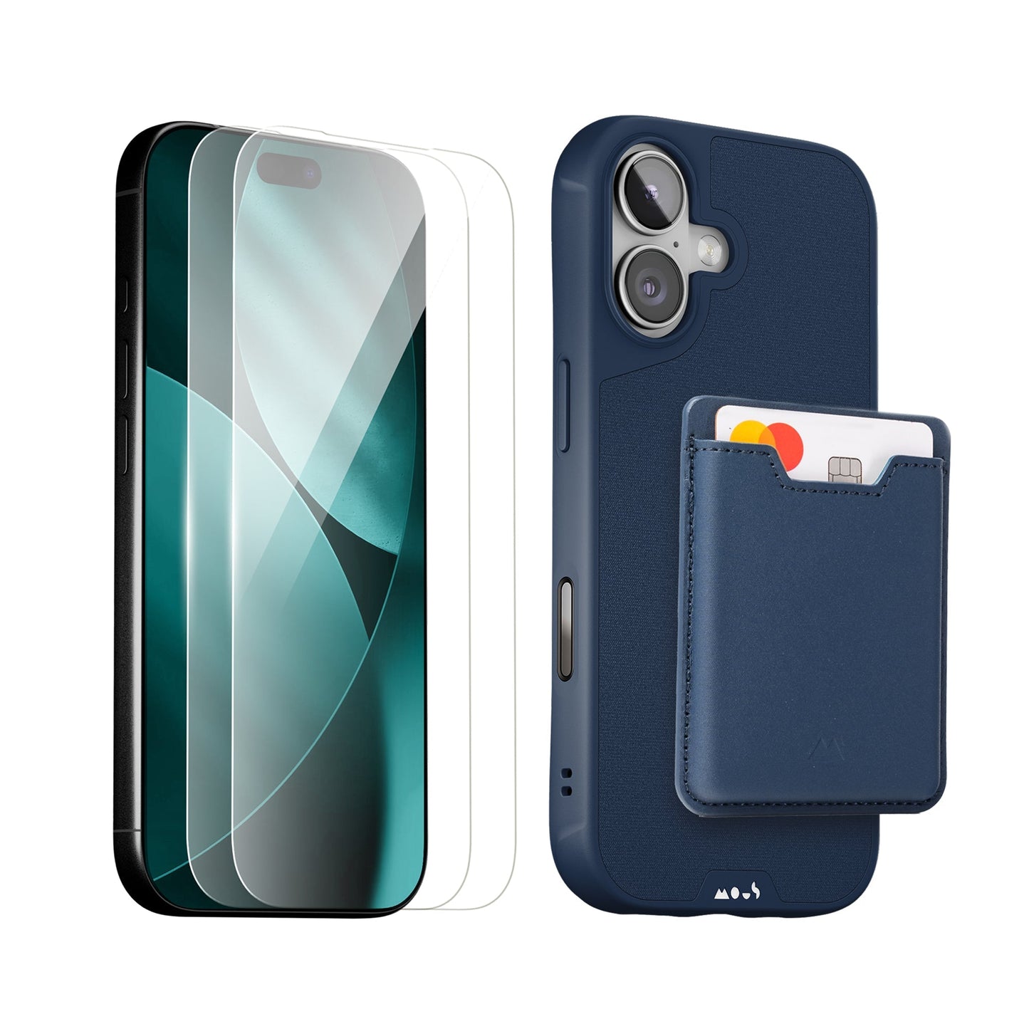 Marine Protective Case, Screen Protector and Card Wallet - iPhone Starter Kit
