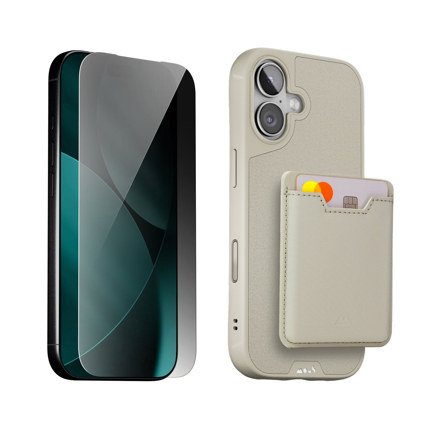 Stone Protective Case, Screen Protector and Card Wallet - iPhone Starter Kit