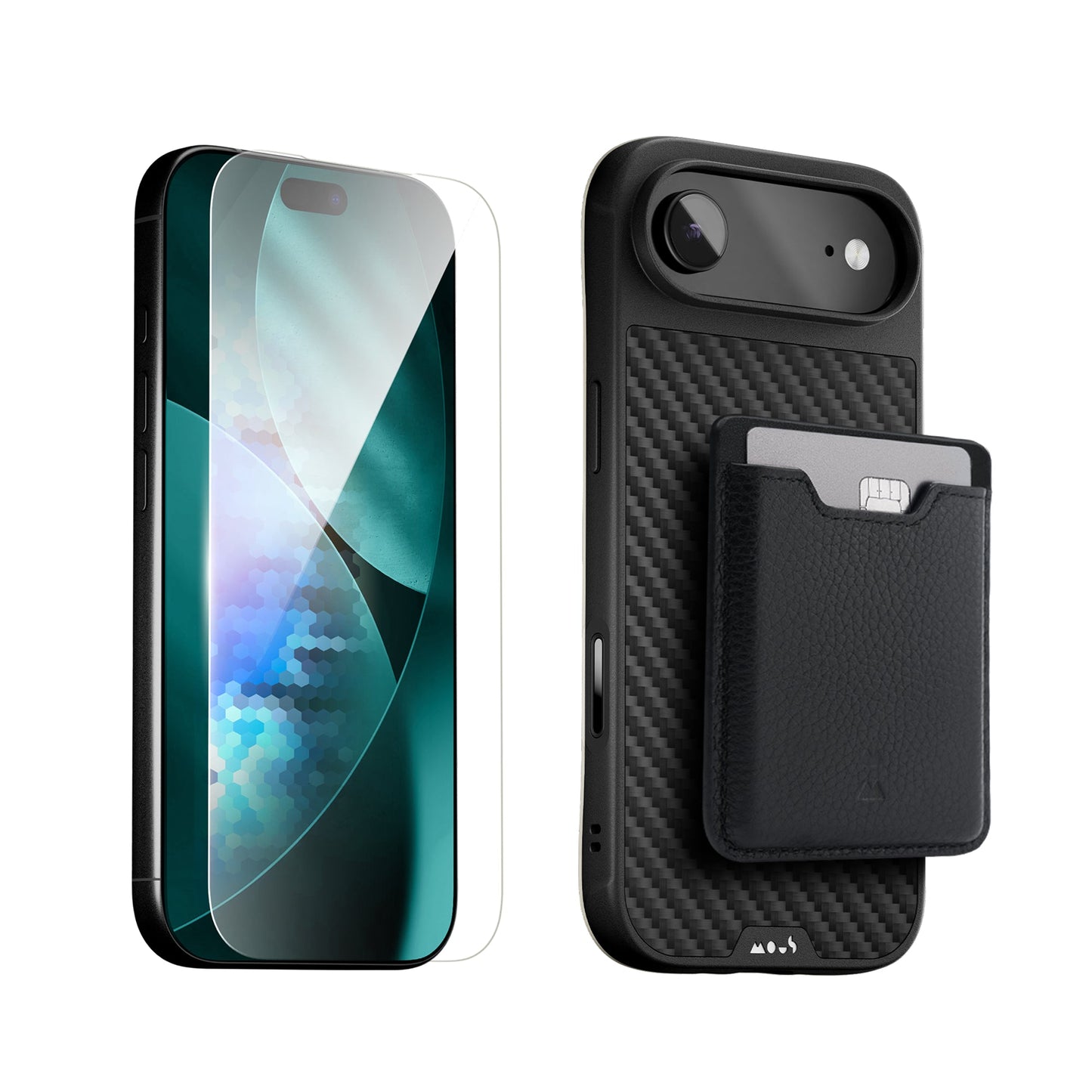 Aramid Fibre Protective Case, Screen Protector and Card Wallet - iPhone Starter Kit