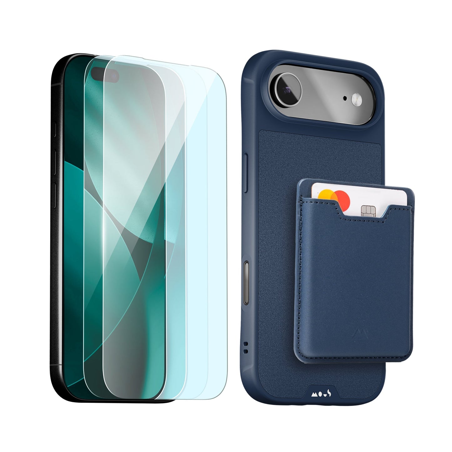 Marine Protective Case, Screen Protector and Card Wallet - iPhone Starter Kit