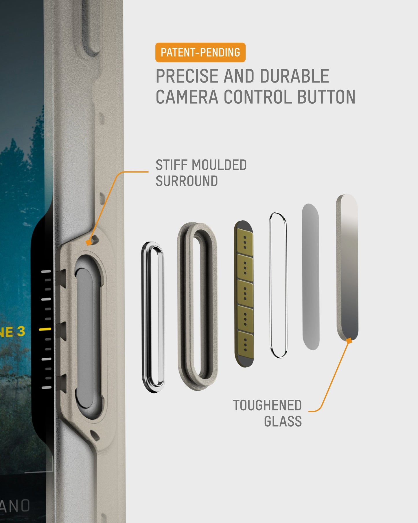 Protective Clear Phone Case Stone - Clarity MagSafe