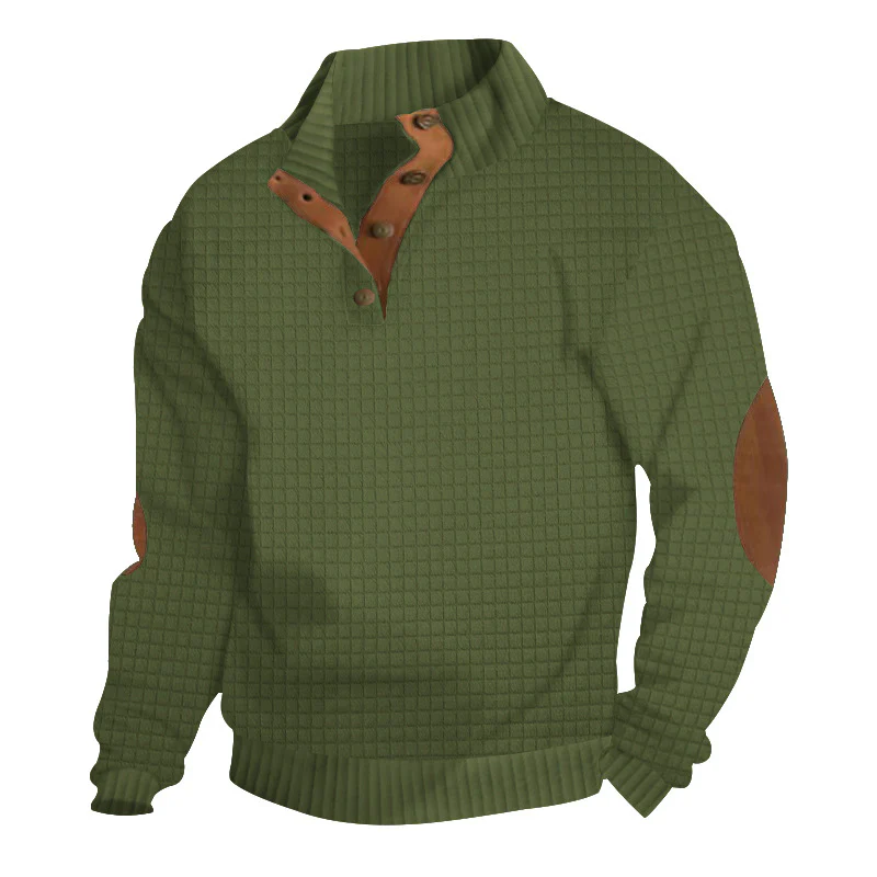 Casual stand-up collar long-sleeved knitted sportswear